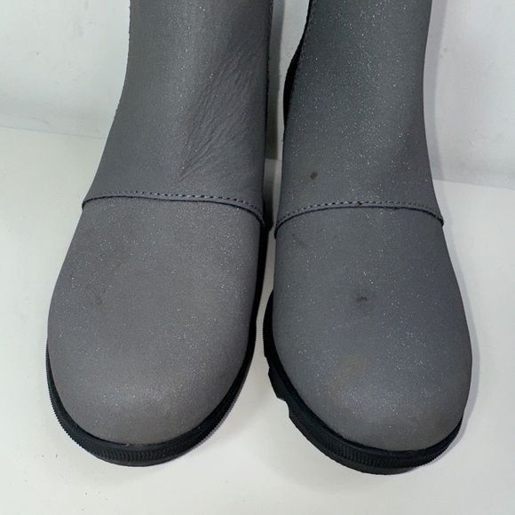Sorel Joan Of Arctic Wedge II Chelsea Booties Size Youth 4 Quarry Gray - Picture 7 of 15